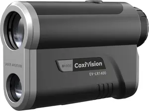 CoxiVision EV-LR1400 1400 Yard HD Range Finder with Slope 7X Magnification Red OLED Display BRD Mode Angle Compensation Scan Function