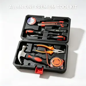 9PCS Household Tool Set, All-in-One Hand Repair Tool Kit, Multifunctional Daily Maintenance & Easy Storage, Sturdy Durable & Portable Design, For Home DIY & Repair Lovers, Ideal for Household Maintenance and Daily Repair Work