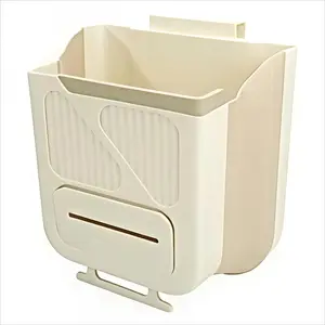 Ultimate Foldable Hanging Kitchen Trash Can Space-saving Cabinet Garbage Bin for Kitchen Scraps Convenient Cooking Access Tidy Kitchen Accessories