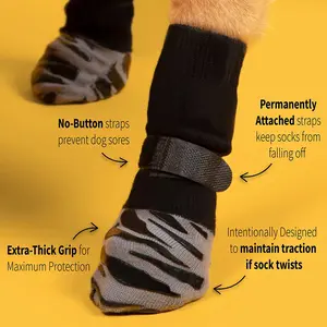 New Outdoor Medium Large Dog Golden Retriever Shoes Socks, Indoor Silent Pet Socks Non-Slip, Comfortable and Durable Dog Footwear Paw Socks