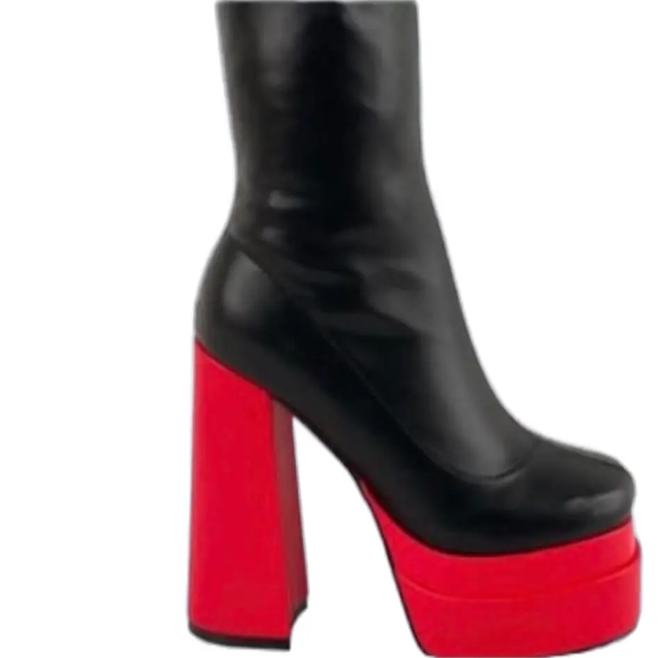 Two toned booties