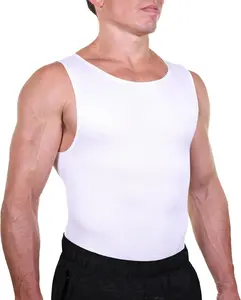 Men's Compression Shirt to Hide Gynecomastia Moobs Abs Chest Stomach Slimming Shapewear