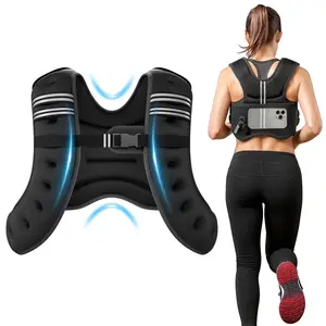 The Adjustable Weighted Vest Transforming Workouts | 6lb-22lb Options | Reflective Safety Strips for Running & CrossFit BAOKALER