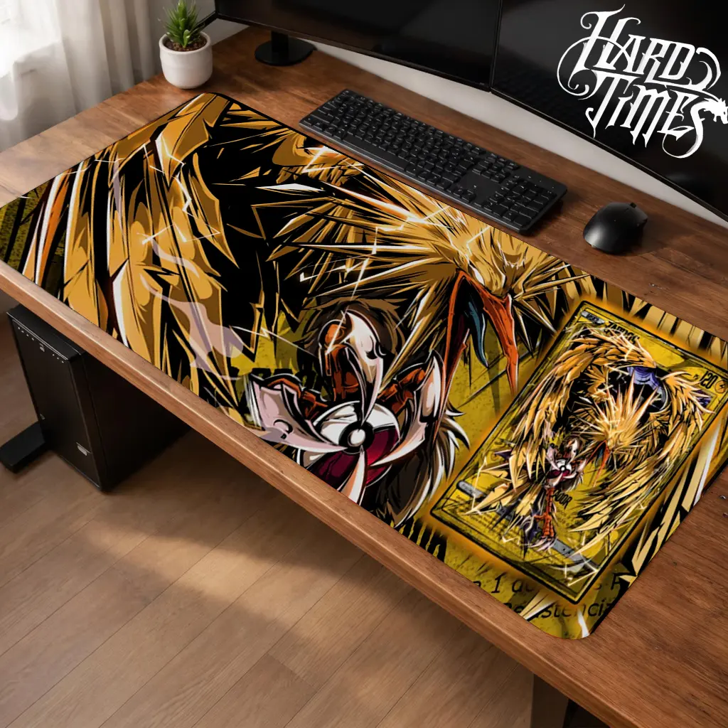 Zapdos PKM Gaming Mouse Pad Personal, Custome, Anime Desk Mat Extended Keyboard Pad Waterproof Non Slip Rubber Base Large Mousepad for PC Gamer Setup Desk Accessories 40x21 Inch,Office Gifts, Decor desktop