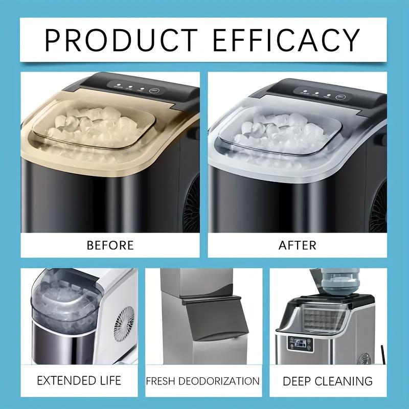 Nickel-Safe Ice Machine Cleaner Tablets 6-Pack, UniversalDescaling Solution for Countertop & Nugget IceMakers,Heavy Duty Scale Remover for All Ice Maker Types,Reliable Ice Machine Cleaner to Improve IceQuality ice