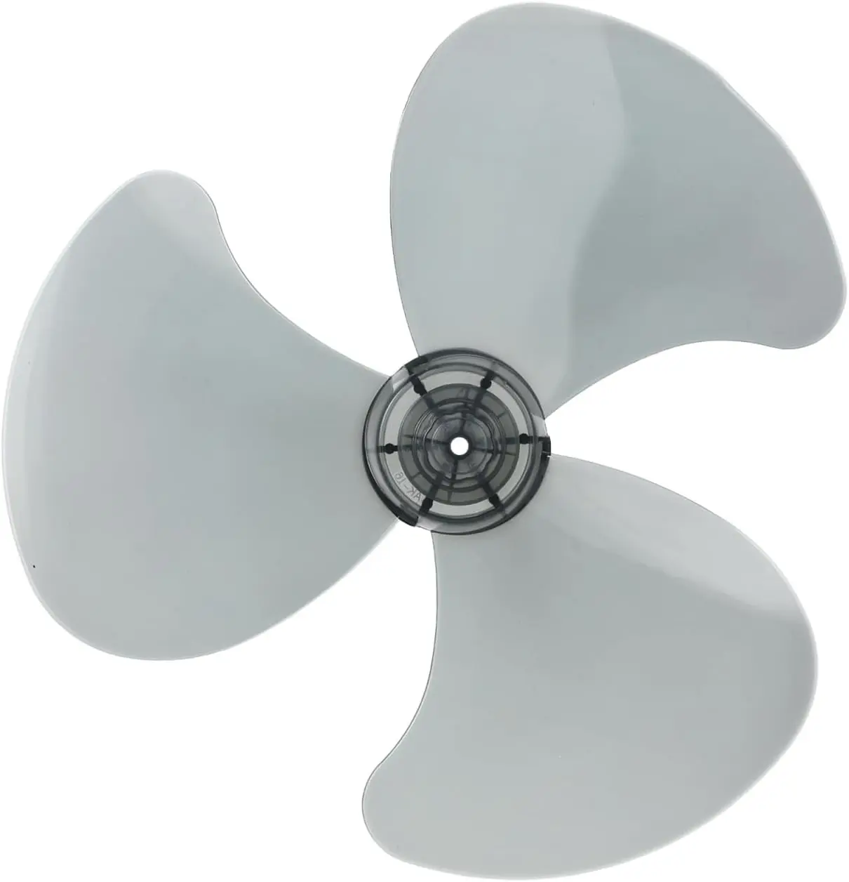 16 inch Plastic Fan Blade with Nut Cover, 3-Blade Replacement Part for Many Pedestal, Standing and Table Fans, Fan Repair Accessory for Damaged or Worn Blades