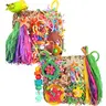 2PCS Parakeet Shredder Hanging Toy Cockatiel Foraging Entertainments Parrot Climbing Wall Chewy Lovebird Cage Playthings for Small to Medium Birds