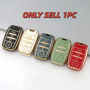 Car Key Case, 1 Count Anti-fall & Dust-proof Car Key Bag, Key Fob Cover Case, Car Key Protector, Car Key Accessory for Kia Soul Optima Forte Sportage Sorento Niro Rio