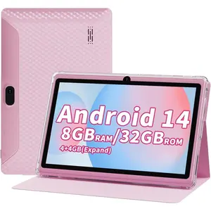 Powerful Android Tablet with Expandable Storage, Quad-Core Processor, Dual Camera, Bluetooth, WiFi 6, 3000mAh Rechargeable Battery, IPS HD Screen for Entertainment, Work, and Games