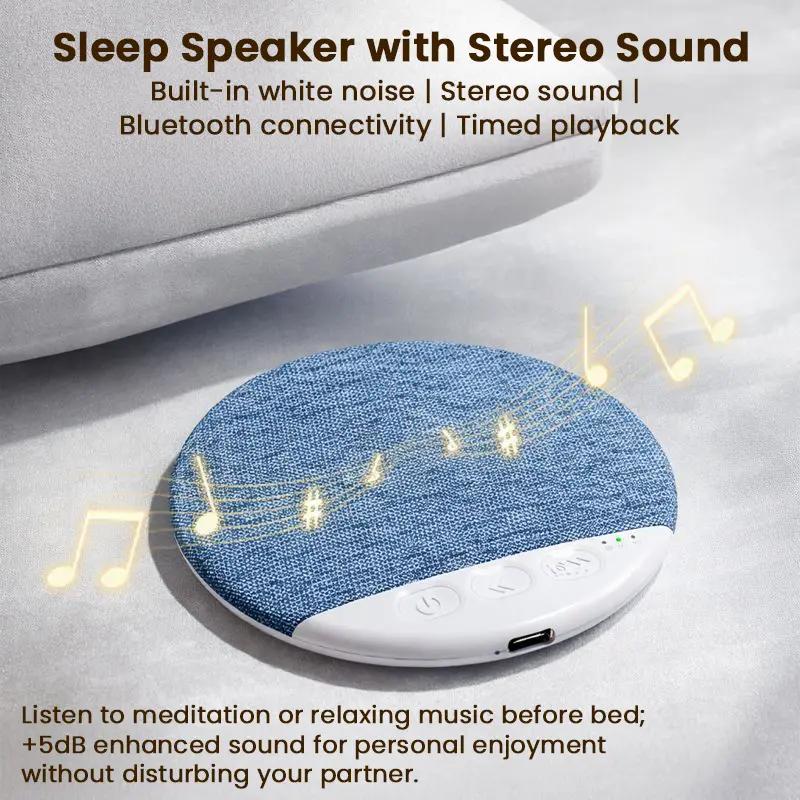 Ultra-Thin Bluetooth Pillow Speaker, Excellent Sound Quality, Ultra-thin At Only 1 cm, Features White Noise For Deep Sleep, Bluetooth 6.0, Perfect for Bedtime Music & Audiobooks, Headphone-Free Sleep Speaker, Compatible with Android & iOS