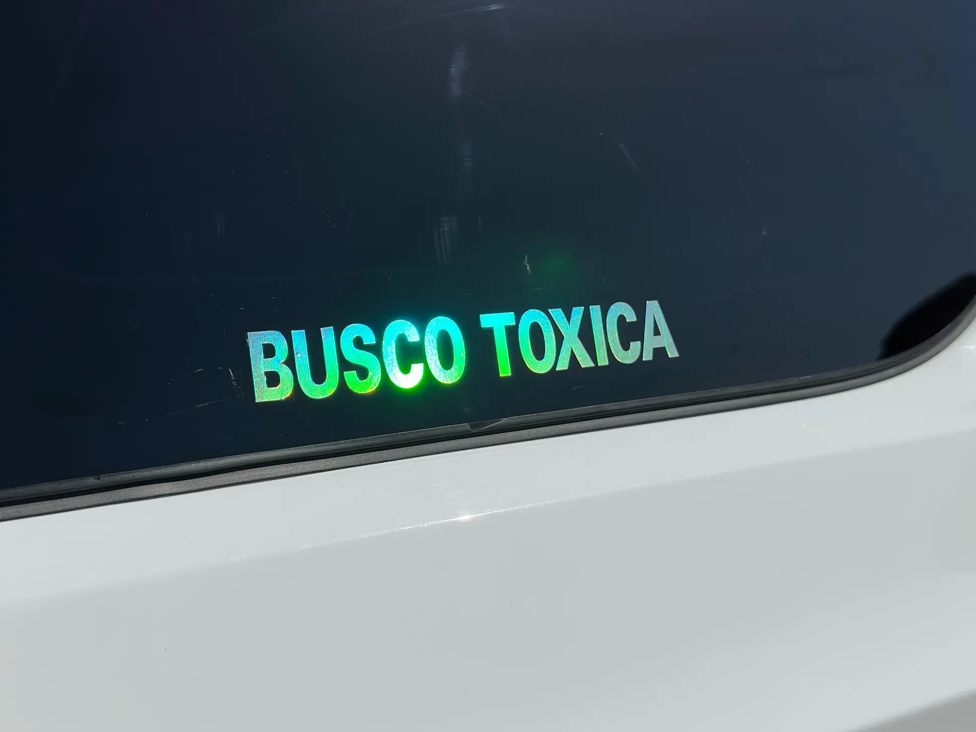 Busco Toxica Universal Vinyl Car Sticker - Durable Adhesive Vinyl Decals for Car Exteriors, Universal Car Sticker