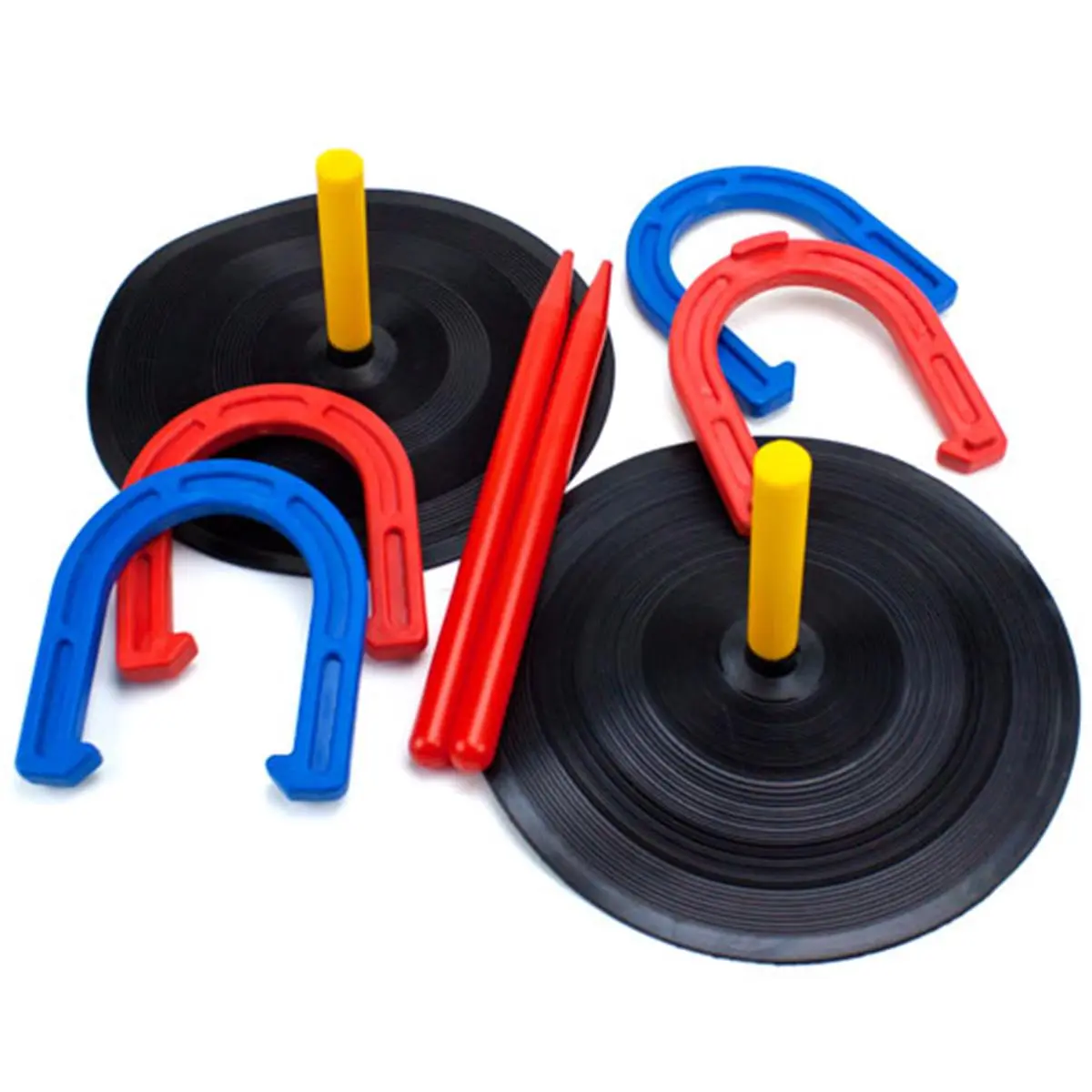 212 MAIN Deluxe Durable Rubber Indoor-Outdoor Horseshoe Game Set, Versatile Setup for Lifestyle & Hobbies, Sports & Fitness