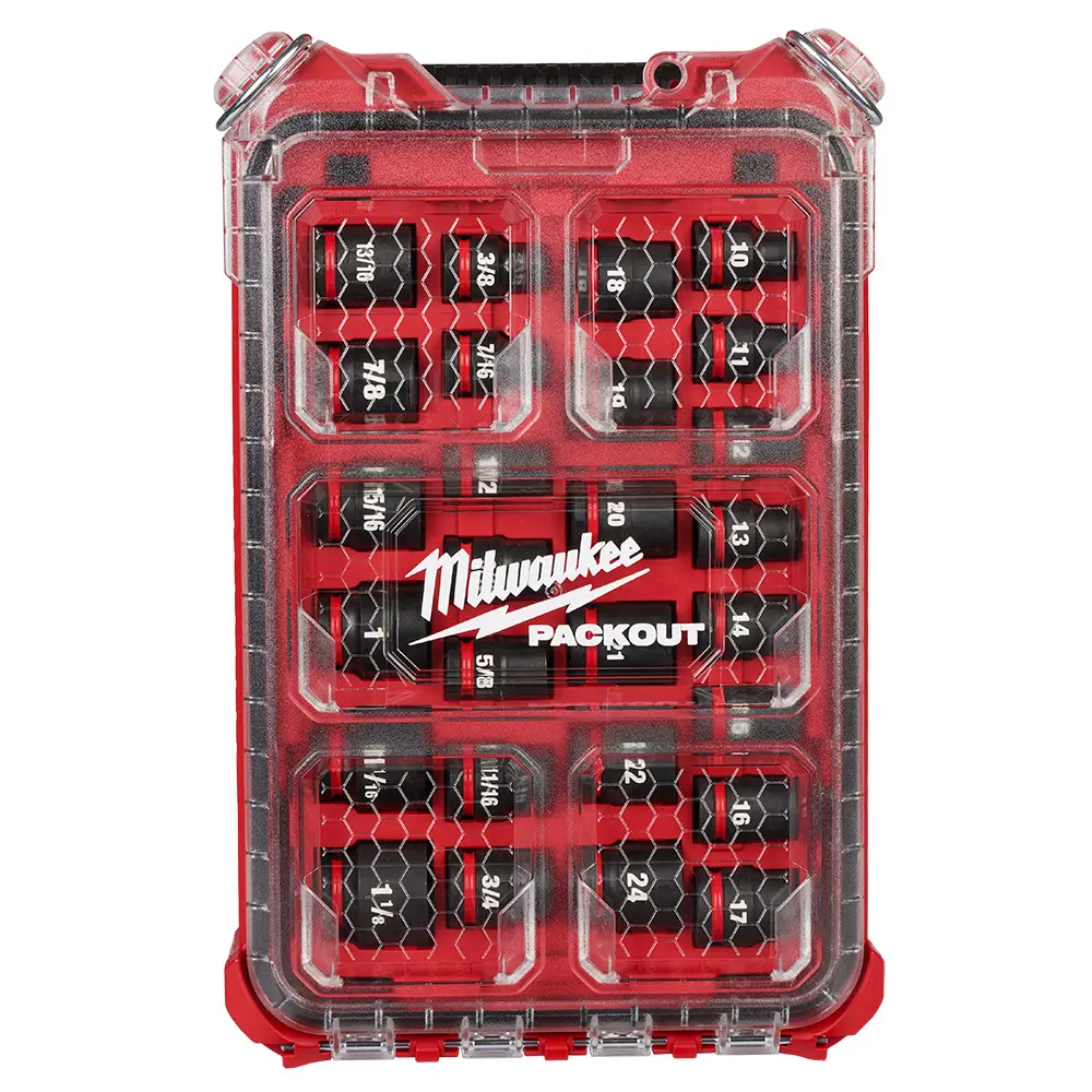 Milwaukee 1/2" Drive Impact Socket Packout Kit 27pc - 49-66-6804