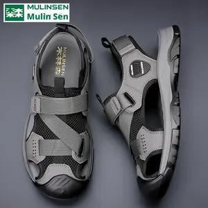Men's Summer Closed-Toe Sandals, Stylish Casual Shoes, Breathable Outdoor Footwear with Soft Thick Soles fathersdaygift