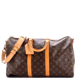Pre-owned Louis Vuitton Canvas Coated Travel Bags Keepall Bandouliere Bag Monogram Canvas 45 by Rebag