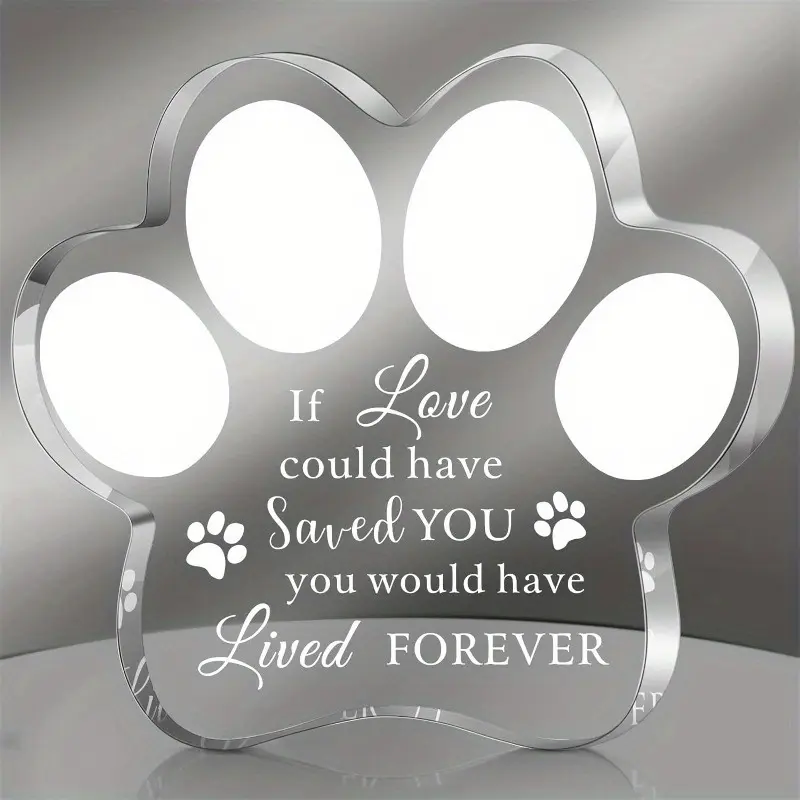 PET Memorial Gifts Acrylic Dog Memorial Gifts Dog Death Sympathy Gifts PET Keepsake Gift Bereavement Gifts for Loss of PET Condolence Gifts for Loss of Loved One