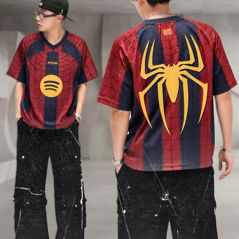 Sp55der Web Soccer Jersey, Graphic Football Shirt, Unisex Streetwear Sports Top, Athletic Fan Gift