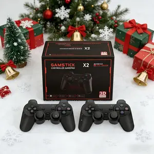 New X2plus Home Gaming Console, 2.4g Wireless Dual Control, 4K Ultra HD Plug-And-Play, Retro Game Enthusiasts, Family Entertainment Party, Game Console Stick