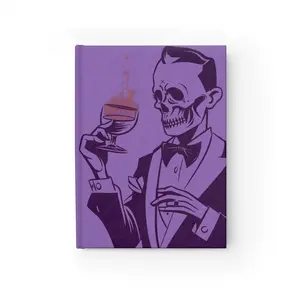 Skeletal Cocktail Journal: Vintage Skull Diary, Spooky Halloween Planner