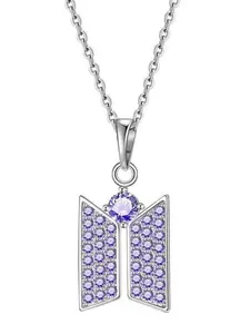 Fashion KPop Light Stick Pendant ButterflyNecklace Bangtan Girls Pendant, Full Diamond Earrings, Merch  Minimalist Idol Concert Jewelry for Fans