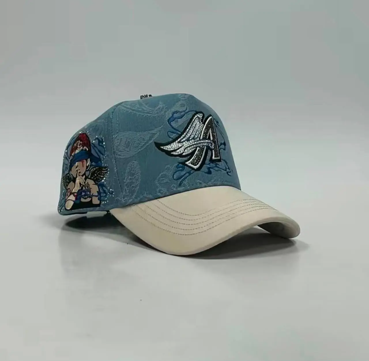 A Angels Jean Blue Crystal Fashion Accessory