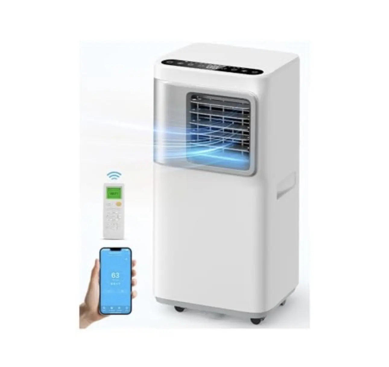 16000 BTU Portable Air Conditioner 3-in-1 Air Cooler w/Dehumidifier & Fan Mode