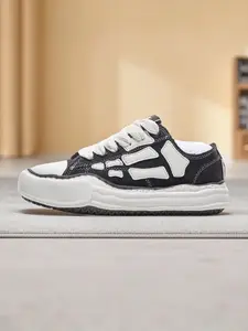 Disappearing Sole Canvas Shoes, Thick Laces, Casual Walking Sneakers, Daily Wear Comfortable Board Shoes, Sports Shoes