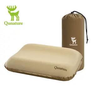 Qunature Self-Inflating Cheese Sponge Pillow with 3D High Elastic Support for Comfortable Sleep