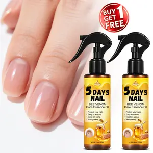 Bee Venom Nail Strengthening Oil (2pcs): Nourishes and strengthens nails. The bee venom formula protects fragile nails, improves splitting, deeply moisturizes the nail surface, prevents hangnails, and increases shine for daily nail care Manicure