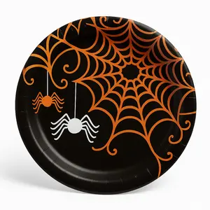 Spooky Spider 6.75" Halloween Paper Plates