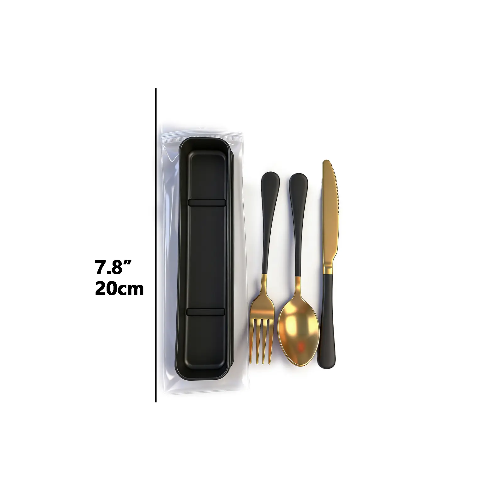 Utensils Box 3 Pcs Set -Black