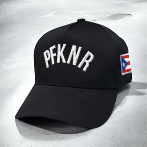 PFKNR Adjustable Hat Snapback with "PFKNR" Text, Adjustable Fit, and Flag Patch, Unisex Style