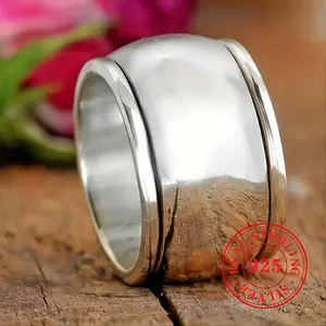 Elegant925SterlingSilverWideBandRingforWomen-Vintage-Inspired,PerfectforEveryday&PartyWear,FineJewelry,RetroStyle