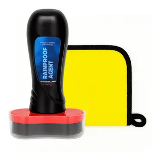 AutoNova Automotive Oil Film Cleaning Brush with Foam Cleaner for Car Detailing Tools Eliminate Fogging & Rainwater Adhesion