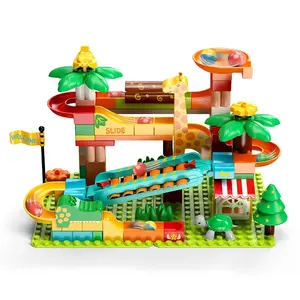 Large Creative Building Blocks, Giraffe Track Set, Piano Hammer Slide Ball Bearing Toy, Educational Puzzle, Christmas Gifts for Kids