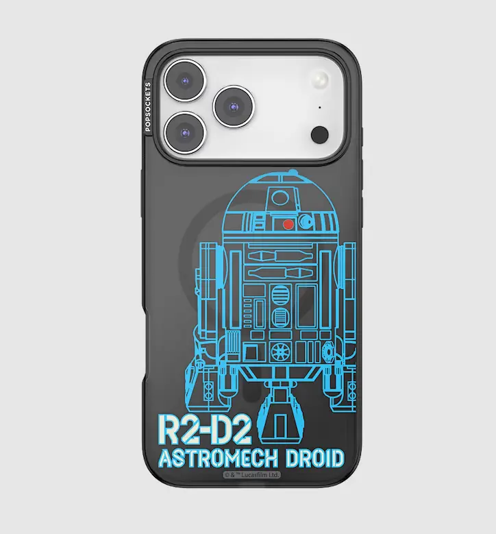 R2-D2 Special Edition MagSafe Smartphone Casing, Protective Cover for iPhone 17 Pro Max with R2-D2 Print & Drop Protection, Phone & Tech Accessories