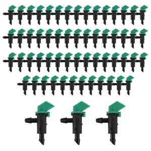 60 Pieces 4GPH Removable Drip Sprinkler Irrigation Drip Emitter Garden Flag Irrigation Dripper, for Trees and Shrubs