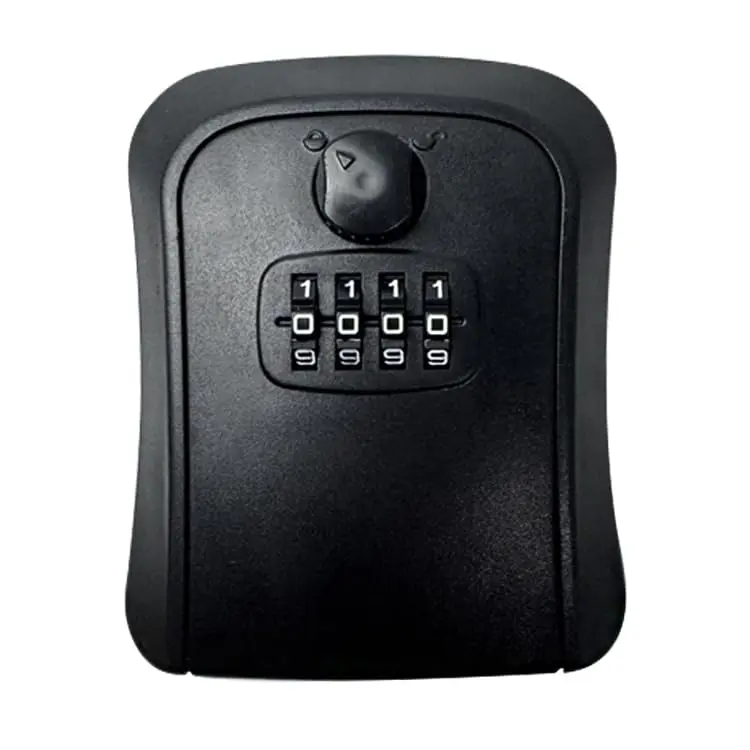 Key Lock Box Key Box with Code 4 Digit Combination Lock Box Rotary Button Wall Mounted Key Safe Waterproof & Rustproof for Home Garage School Office