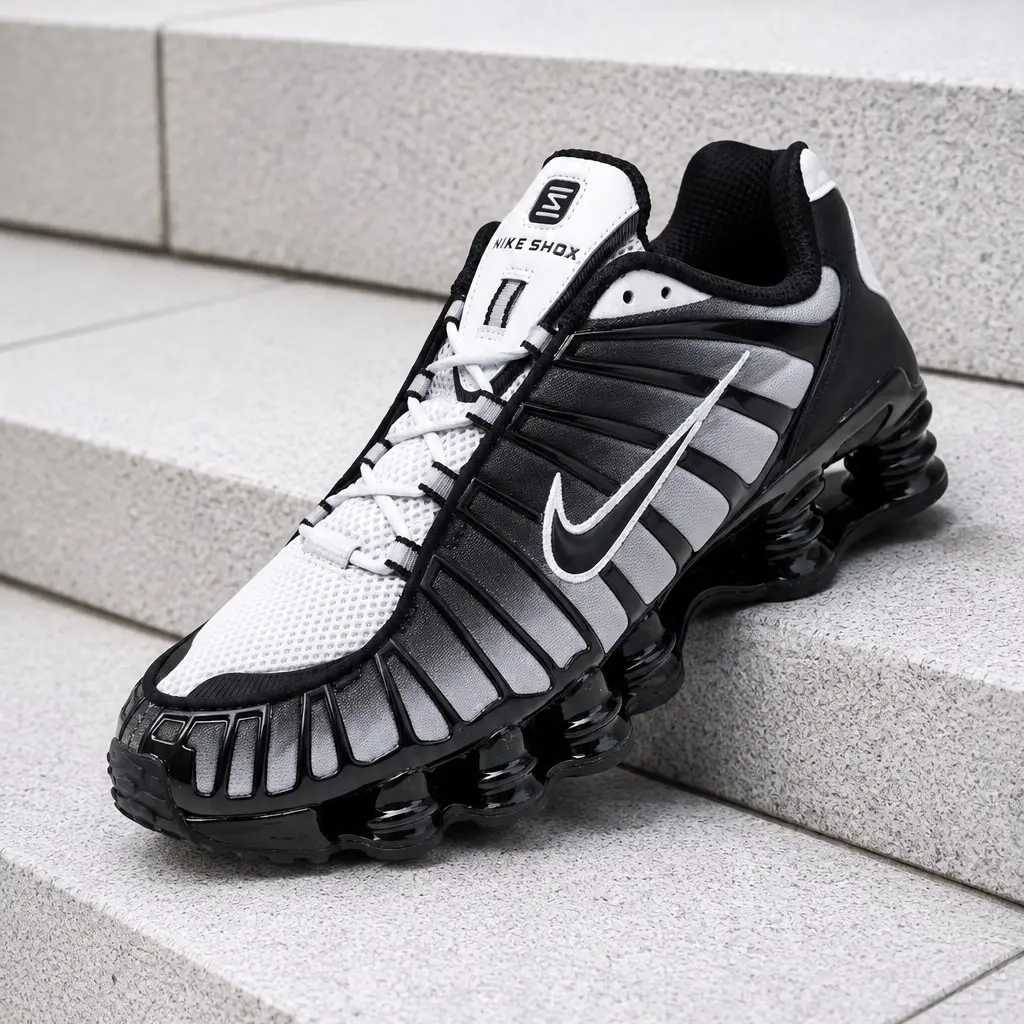 Nike Shox TL Black Pure Platinum Men's Fashion Sneaker New