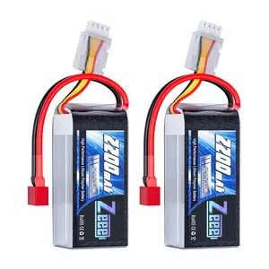 Zeee 3S Lipo Battery 2200mAh 11.1V 50C Shorty Pack Battery with Deans Plug for RC Car Truck Vehicles RC Boat RC Drone Airplane Quadcopter Helicopter FPV RC Hobby Models (2 Pack) Fast Brushless rcheli Double Camera Indoor Flying Drone Toy
