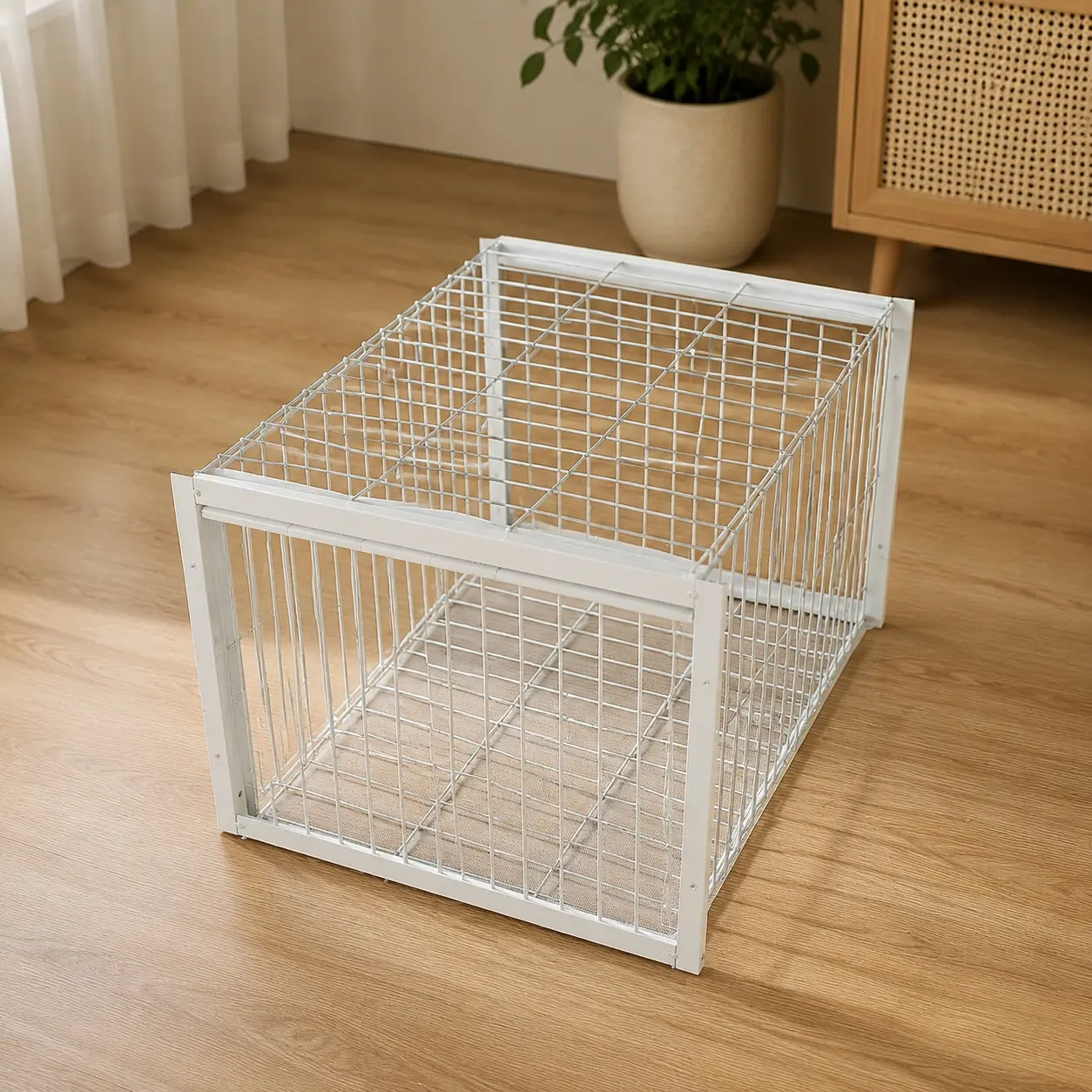 Smart Automatic Pigeon Cage, Metal Bird Cage for Roof Outdoor Use, Prevents Escape, Easy Collision Door Control, Durable Home Pigeon Rearing Solution, Open Box Cages