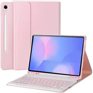 Tablet Case with Wireless Keyboard for Samsung Galaxy Tab S10 FE Plus 13.1 Inch, Tablet Protective Cover with Keyboard, Tablet Accessories, Tablet Casing, Protection