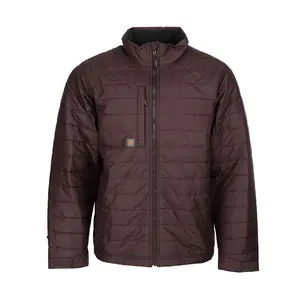 Ariat Mens Rebar Cordura Ripstop Lightweight Insulated Jacket Athletic Outerwear Casual Lightweight - Brown