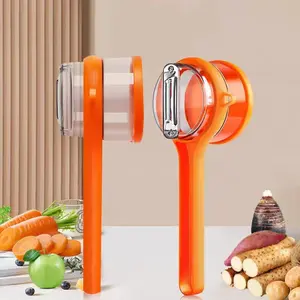Peelers with Storage Box, Razor-Sharp Blade, Ergonomic Handle Design, Durable Plastic Material, Kitchen Tool for Easy Peeling, Vegetable Fruit Cutter, Kitchenware