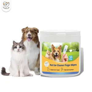 Cassiel Pet Ear Care Wipes  Gentle Ear Cleansing Wipes for Dogs and Cats