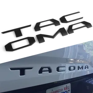Applicable to Toyota Tundra logo, TACOMA logo, 3D stereoscopic car sticker for Toyota Tacoma pickup truck tailgate
