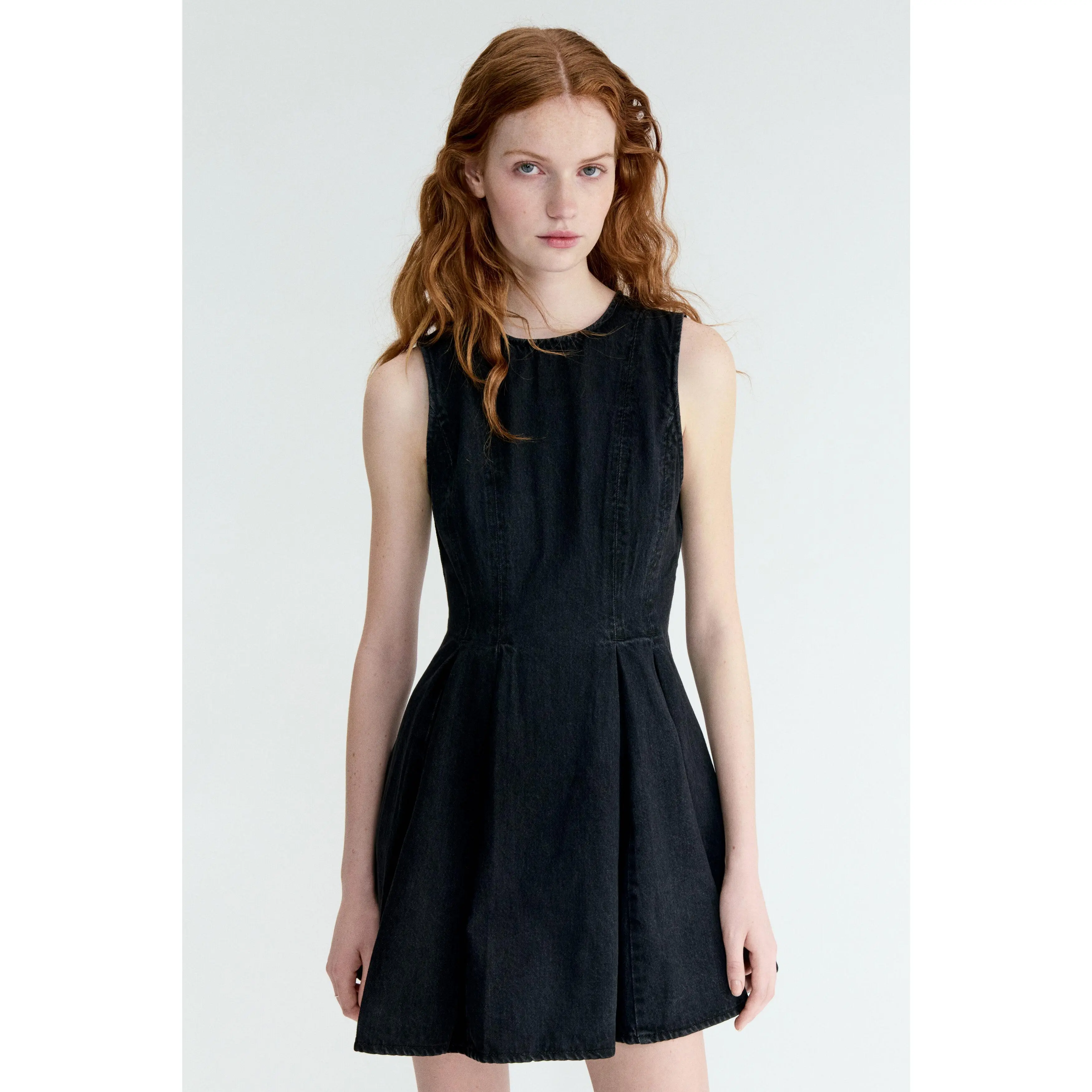 H&M Flared-skirt denim dress - TikTok Shop