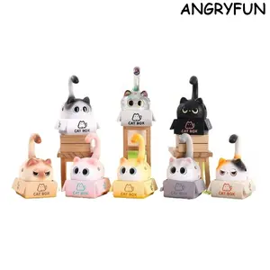 ANGRYFUN Cat-Themed Incense Burner Blind Box, Designer Toy Collectible Figure, Aromatherapy Home Decor Desk Ornament, Cute Gift for Women, Girls, Office & Room Decoration,summervibes