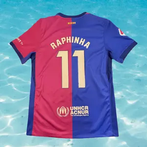 24 25 Home Raphinha 11# Short Sleeve Soccer jersey