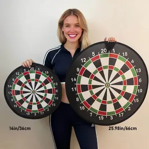 Dart Board with Sticky Darts & Balls, 26 Inch Foldable Dart Game, Indoor/outdoor Party Entertainment, Soft Darts for Hand-Eye Coordination